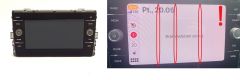 Display radio Volkswagen 5G6919605A VDO