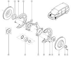 Snodo sterzo ruota Anteriore Destro Renault Espace IV Vel Satis 8200322079