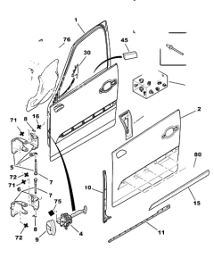 Porta Destro Anteriore Originale Citroen C4 Picasso 9004Y0