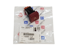 Interruttore Lampeggianti Emergenza Citroen Peugeot 6990L2 96583113KR Originale