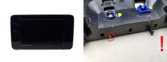 Display navigatore Mercedes-Benz A2059004113 0263701254 Bosch 3