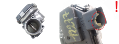 Valvola corpo farfallato Citroen Peugeot 9673534480 1.6 HDI Delphi 1614