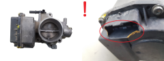 Valvola corpo farfallato Citroen Peugeot 9648053780 408239823003 1.8 2.0 VDO