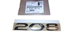Emblema Posteriore Originale 98284028DX Peugeot 208