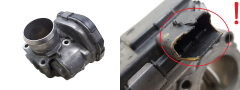 Valvola corpo farfallato Citroen Peugeot 9673534480 1.6 HDI Delphi 3043