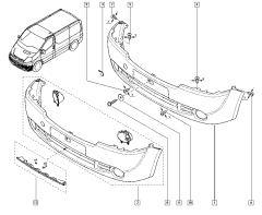 Coperchio Anteriore Originale Trafic II Primastar Vivaro 7701066114