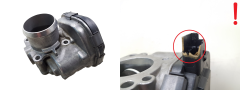 Valvola corpo farfallato Citroen Peugeot 9673534480 1.6 HDI Delphi 2686