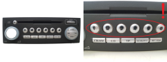 Radio lettore CD Mitsubishi Colt MR587702HA DY-2E56GY-TH 1218