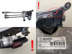 Meccanismo Tergicristalli Peugeot 308 2 9810327980 0390241587 Bosch 1317