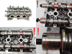 Testata cilindri 1642R-8 110419670R 0.9 TCE H4B Dacia Renault S81