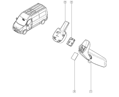 Specchietto Interno Originale Master III Movano NV400 963215589R
