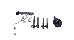 Pompa carburante e iniettori 167008960R 0445010404 0445110546 1.6dCi Renault