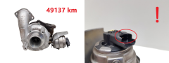 Turbocompressore 9686120680 GTC1244VZ 1.6 HDI TDCI PSA Ford Volvo 49137 km