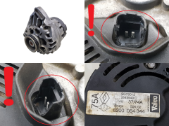 Alternatore 8200064344 SG7S012 Valeo 1.2 Renault Clio 2 Kangoo 1104