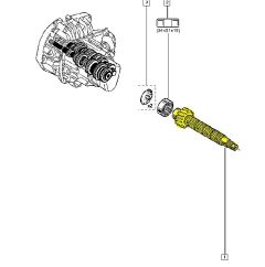 Albero principale del cambio Nuovo Originale Renault Clio III Twingo JH3 6001548614