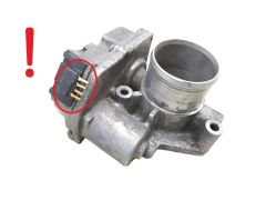 Valvola corpo farfallato 7701062300 A2C53107575 Renault 1.9 2.5 DCI 1033