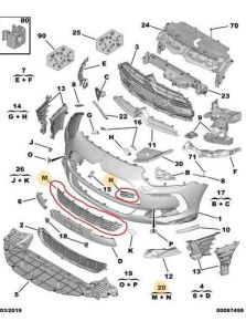 Griglia Radiatore Anteriore Originale Citroen DS5 9675365380