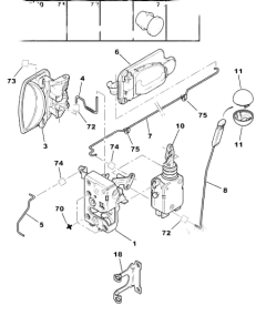 Meccanismo serratura porta Sinistro Anteriore Originale Citroen Peugeot 106 Saxo 9135E3 UK