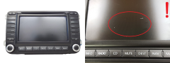 Radio lettore CD Navi Volkswagen 1K0035198B 7612002064 Blaupunkt 1101