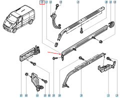 Guida porta Nuovo Originale 7639000Q0E 8200841769 Renault Nissan
