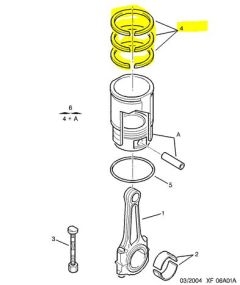 Fasce elastiche Originale Citroen Peugeot 1.4 16V ET3J4 0640S8