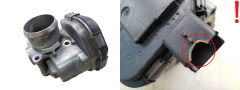 Valvola corpo farfallato Citroen Peugeot 9673534480 1.6 HDI Delphi 2942