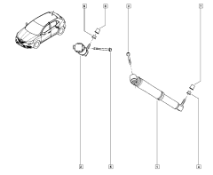 Ammortizzatore Posteriore Originale Renault Scenic IV 562101385R