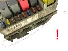 Scatola fusibili 51724394 0051724394057657 Alfa Romeo Delphi 58145