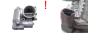 Valvola corpo farfallato 03C133062B A2C53030790 VWAG 2342