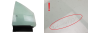 Finestrino porta Anteriore Destro 7701470199 7700848397 Renault Megane Cabriolet