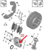 Pinza freno Sinistro Anteriore Nuovo Originale 4400V3 4400.V3 Citroen Peugeot