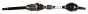 Albero di trasmissione Destra Nuovo Originale 391004PC0A Renault