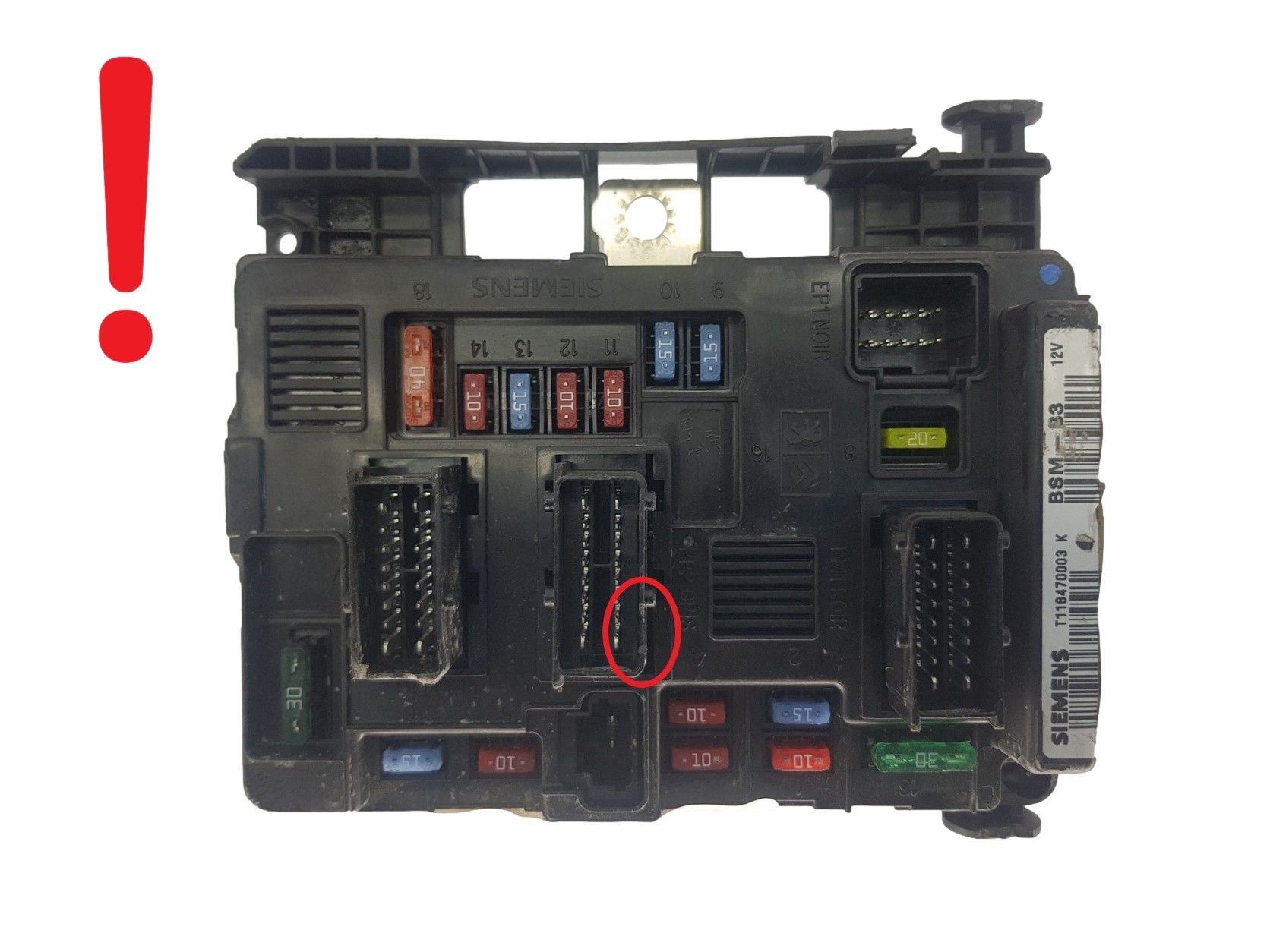 Centralina BSM-B3 9650618480 T118470003K PSA Siemens 1840 main product photo