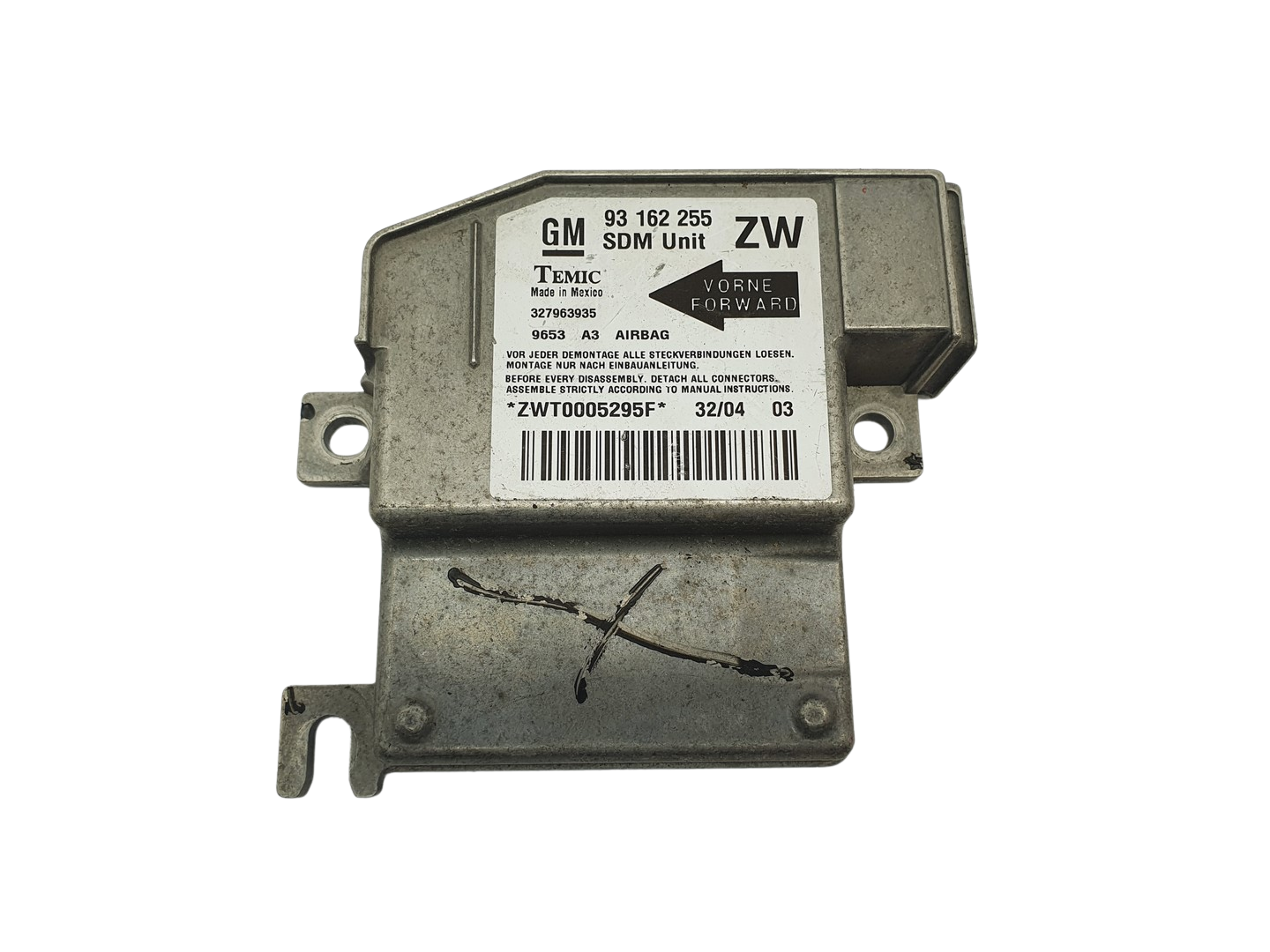 Modulo centralina 93162255 ZW 327963935 Opel Temic main product photo