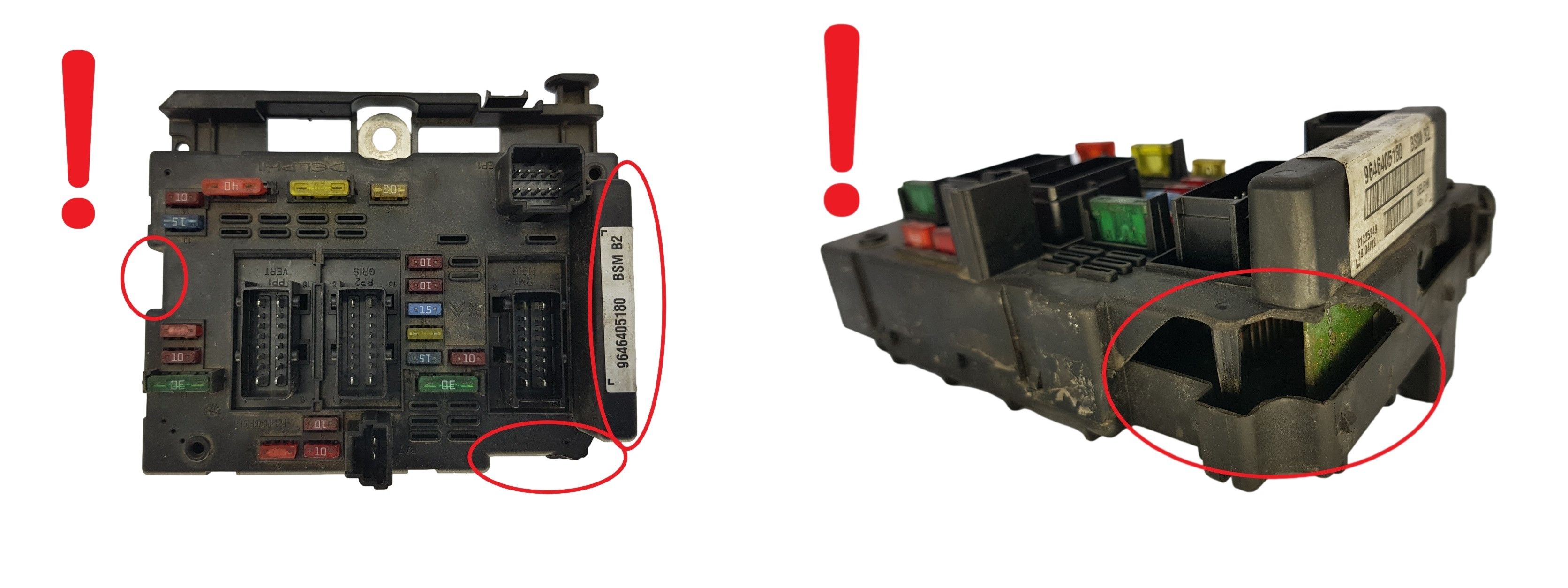 Centralina BSM B2 9646405180 PSA Delphi 1673 main product photo