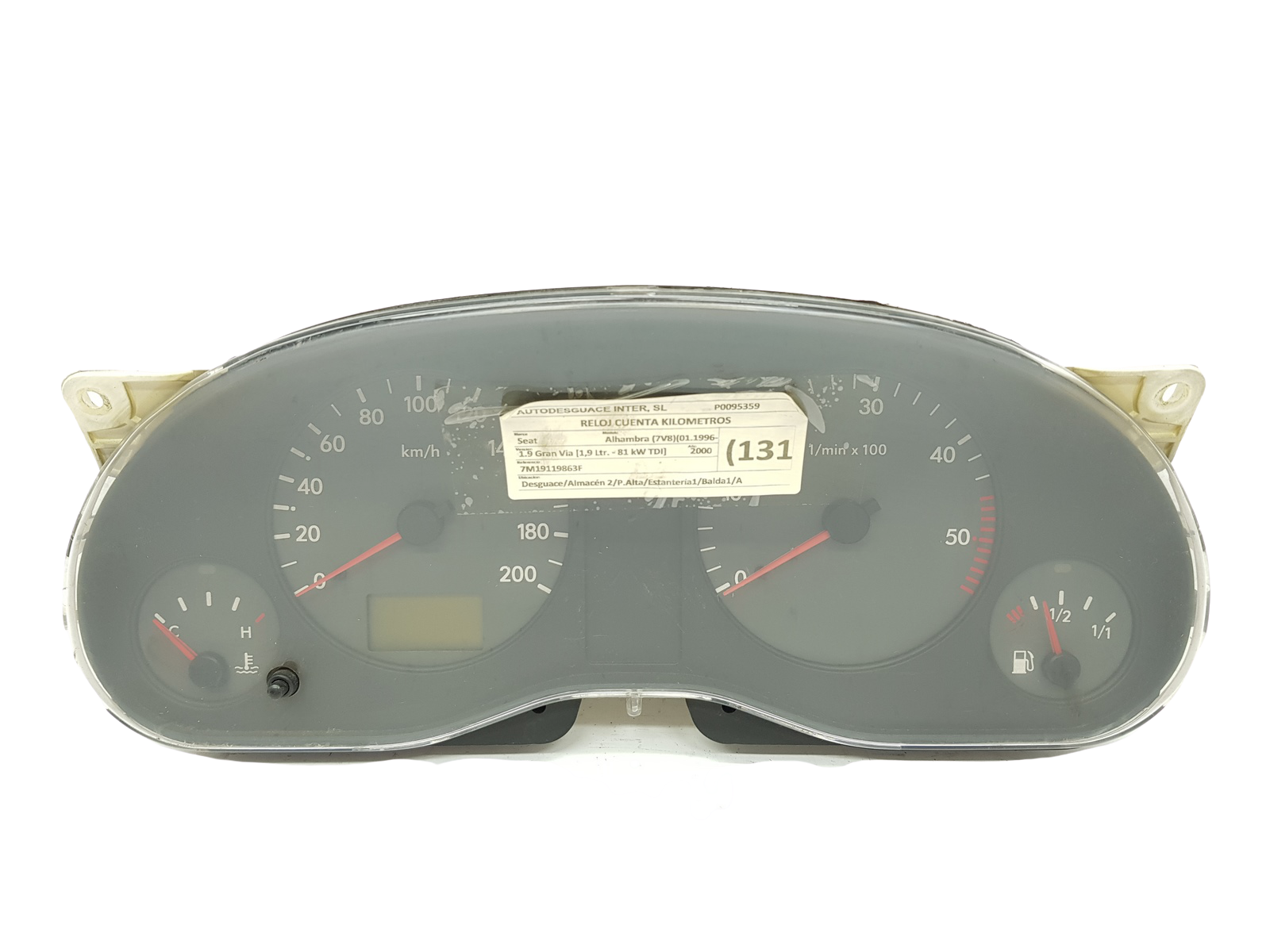 Contagiri Seat Alhambra 96VW10849GG 7M1919863F 26828 main product photo