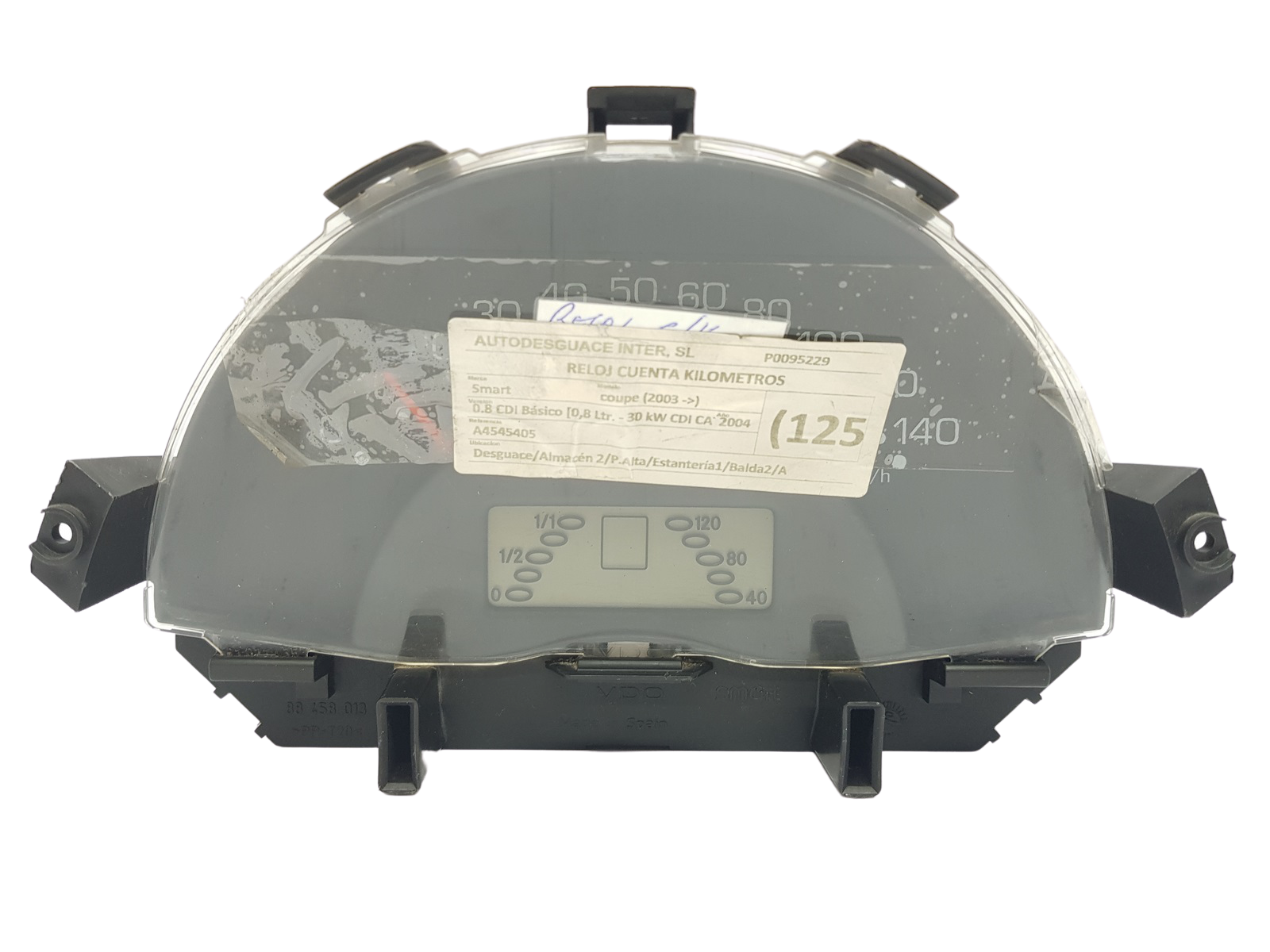Tachimetro Smart Fortwo Coupe 0001184V024 110008872020 main product photo
