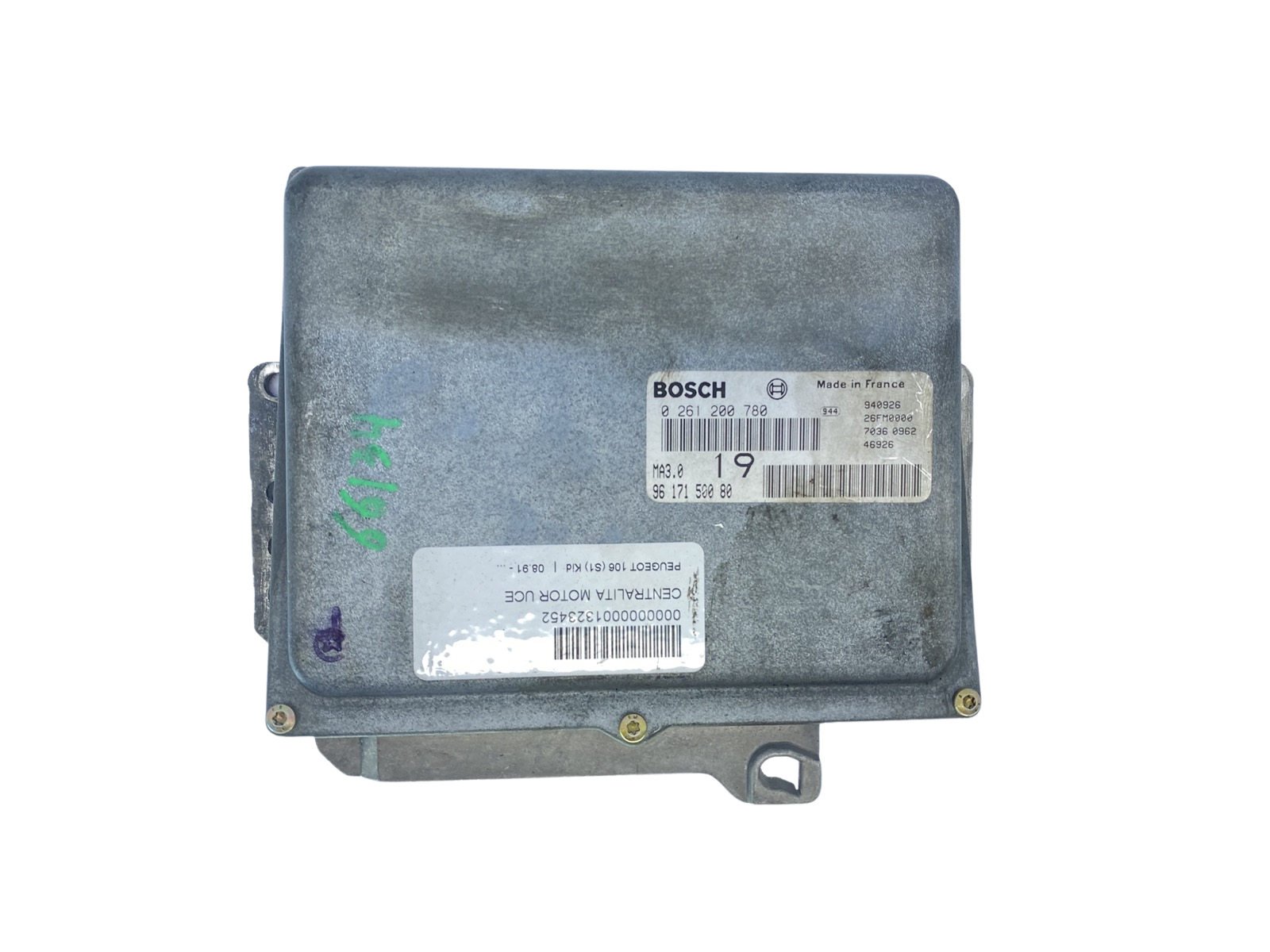 Centralina 0261200780 9617150080 PSA Bosch 63650 main product photo