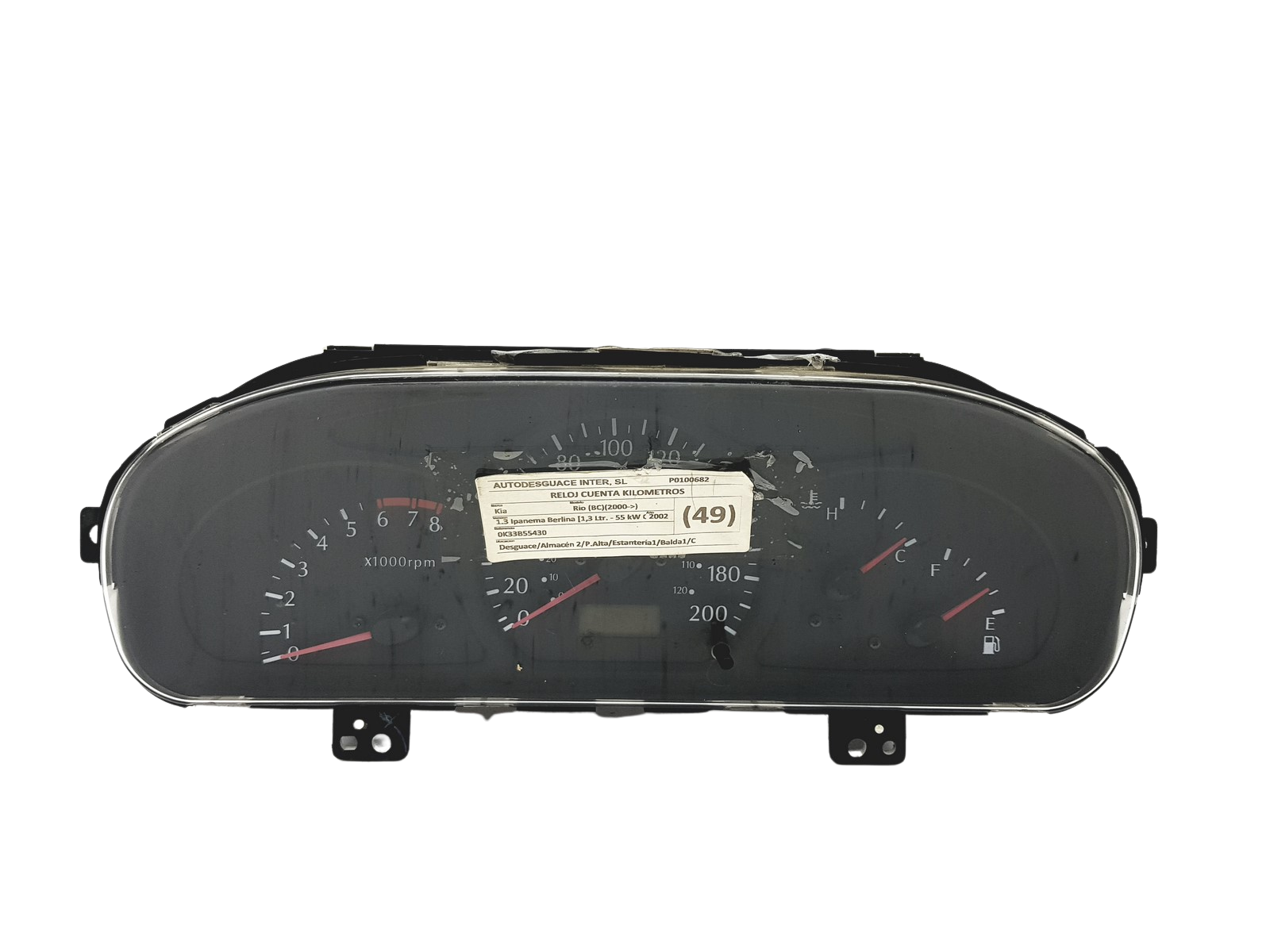 Contagiri Kia Rio 0K33B55430 B 57640 main product photo