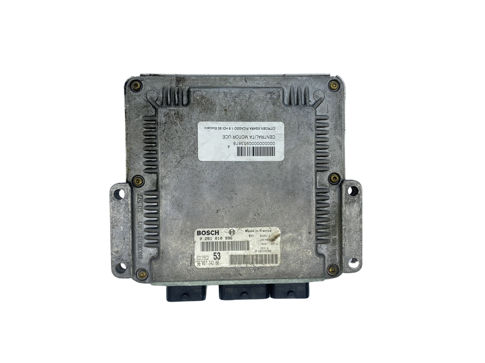 Centralina 9646774280 0281010996 28FM0000 PSA Bosch 62767 main product photo