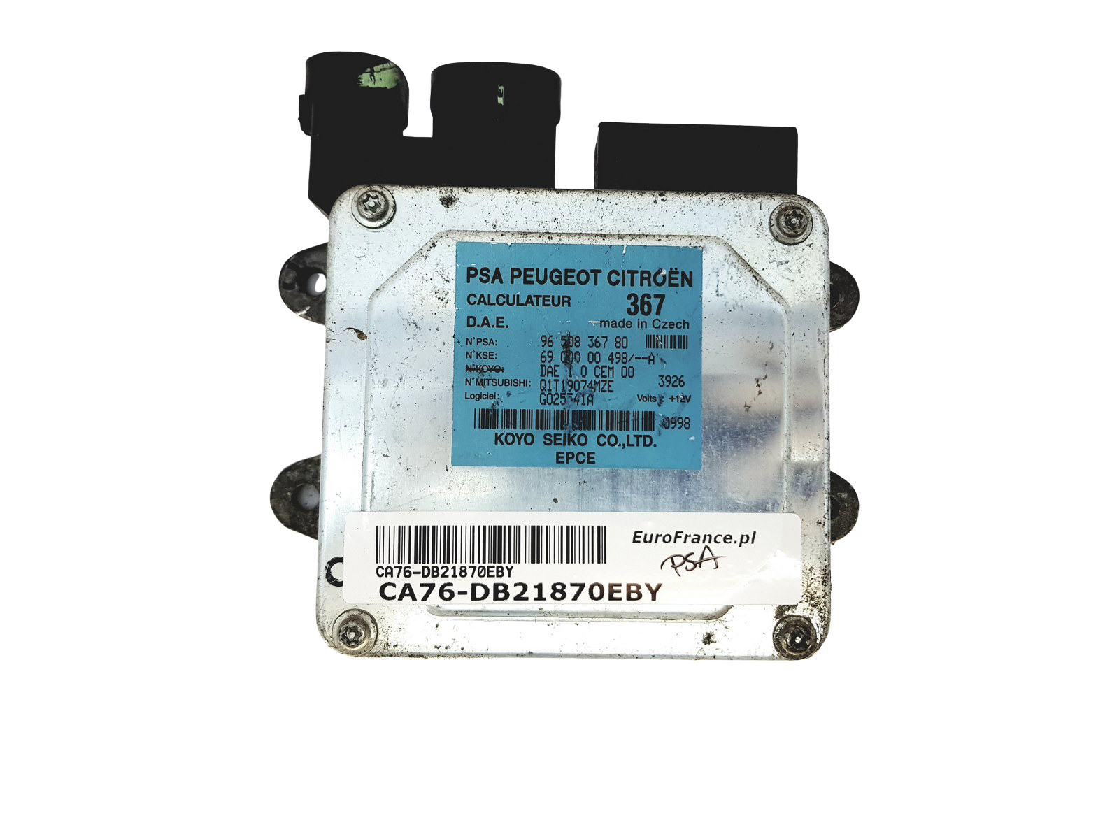 Centralina 9650836780 6900000498 Q1T19074MZE KOYO PSA 21870 main product photo