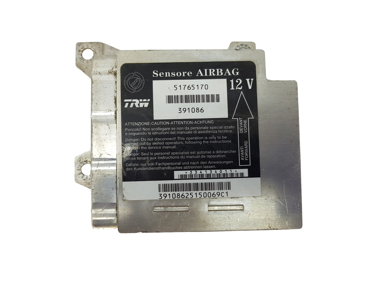 Modulo centralina AirBag 51765170 391086 TRW Fiat main product photo
