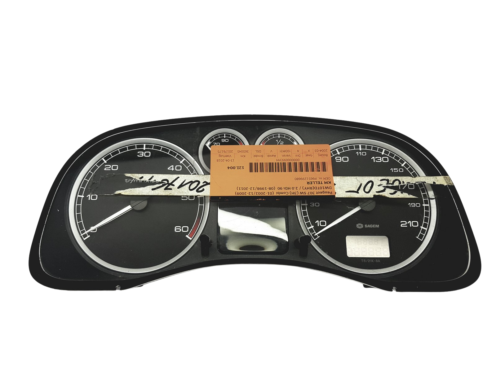 Contagiri Peugeot 307 9651299680 E 01 53200 main product photo