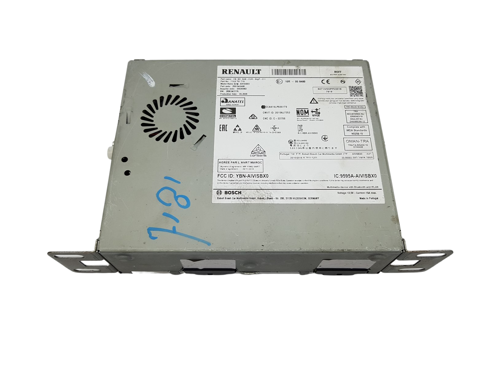Navigazione Radio Renault Clio 5 259154246R 7513751715 283C34777R main product photo