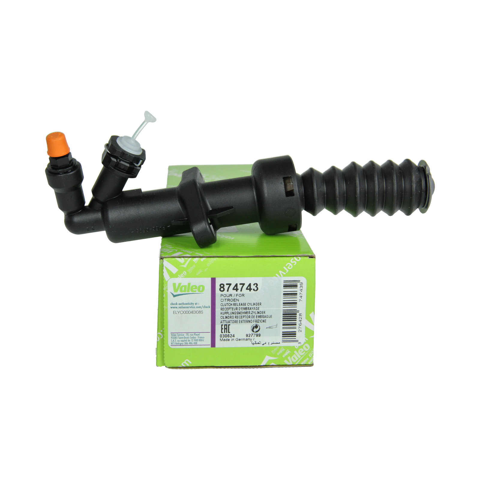 Cilindro secondario frizione 874743 2182A0 2182.A0 Citroen Peugeot Valeo main product photo