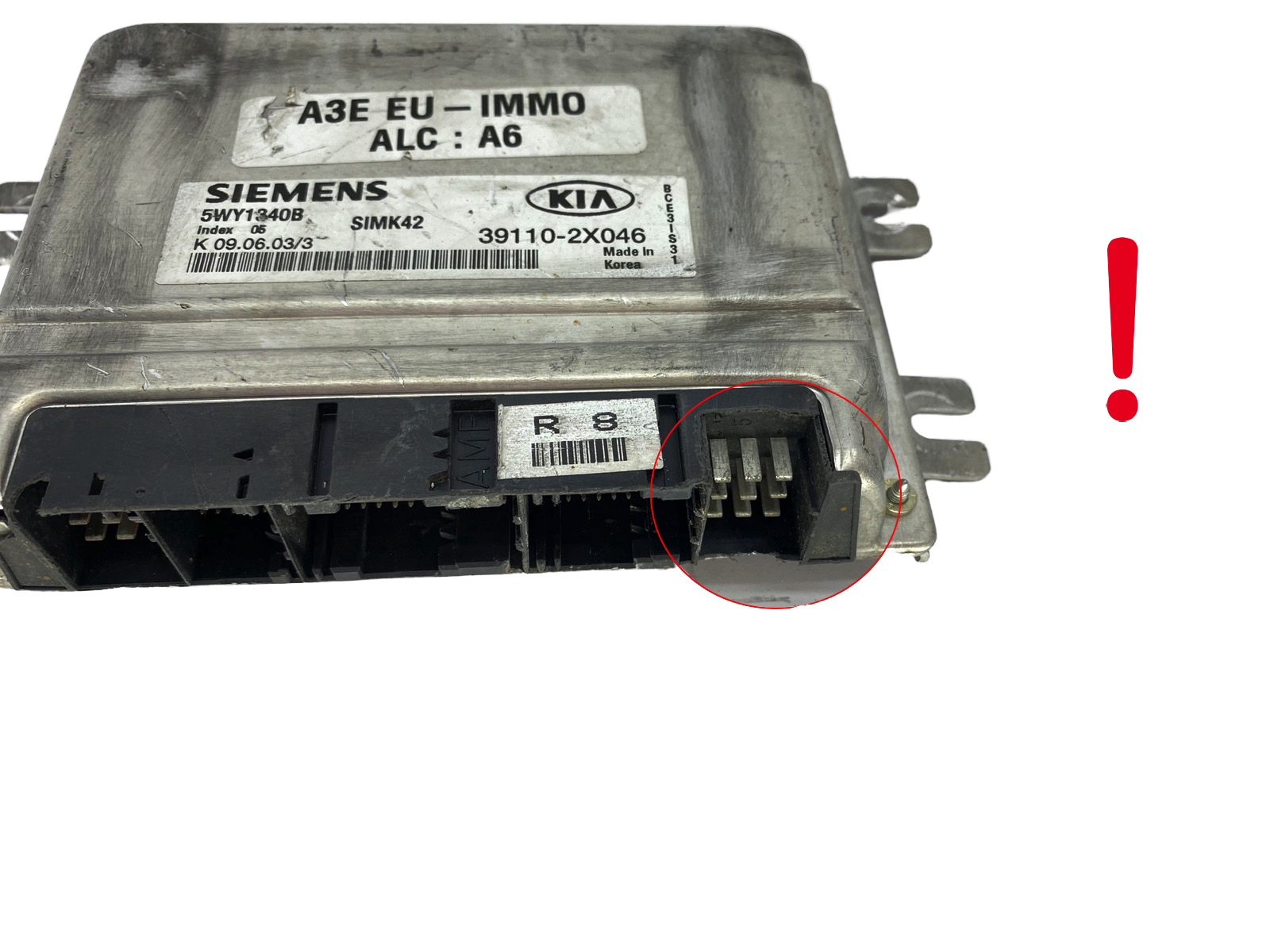 Centralina 39110-2X046 5WY1340B SIMK42 KIA Siemens 55185 main product photo