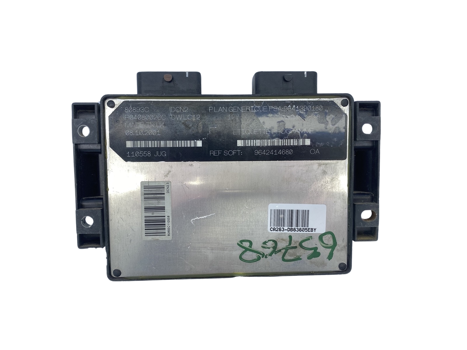 Centralina 9641390180 9642414680 R04080026C 80893C PSA Lucas 63605 main product photo