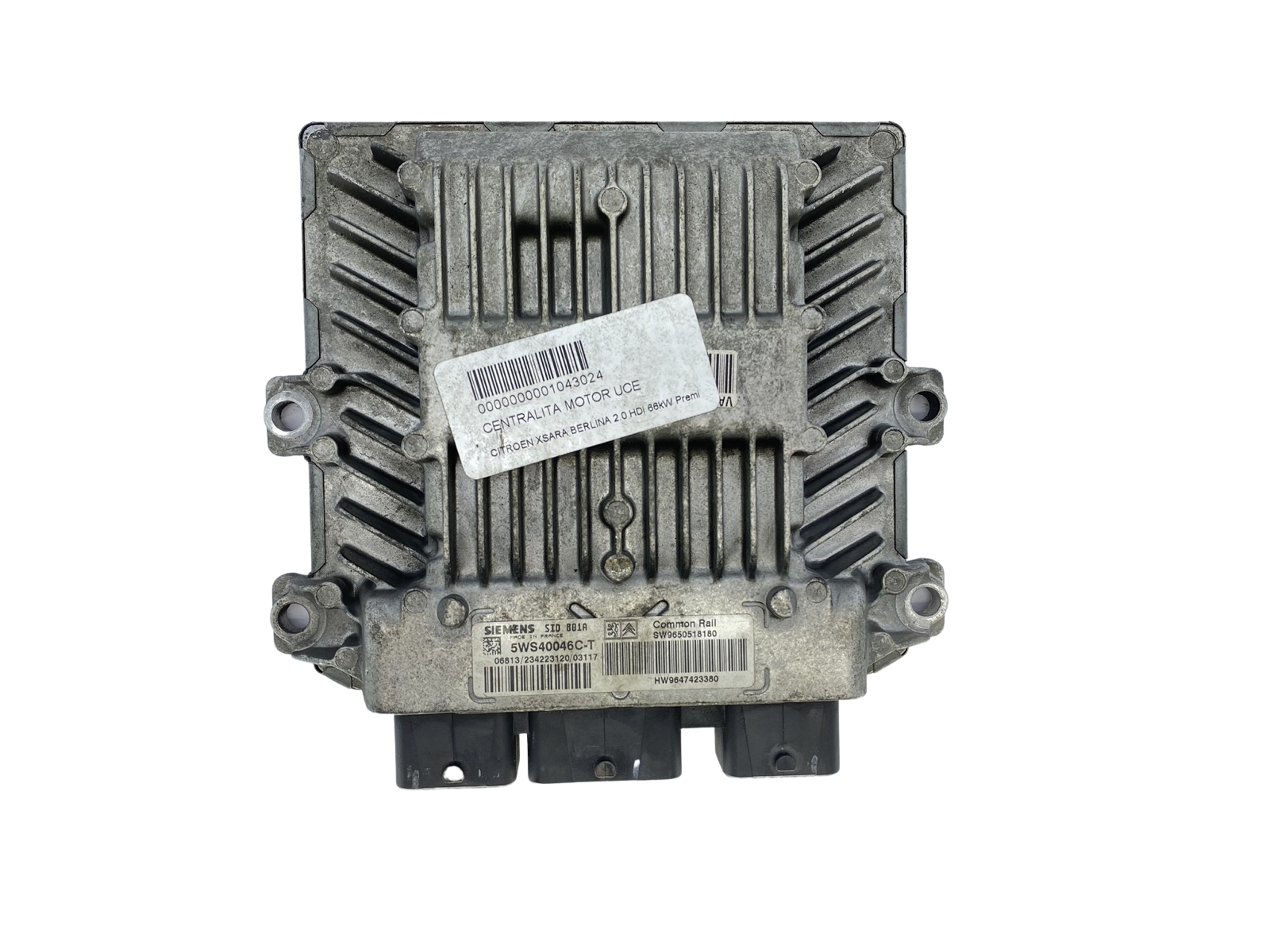 Centralina 5WS40046C-T 9650518180 9647423380 PSA Siemens 59518 main product photo