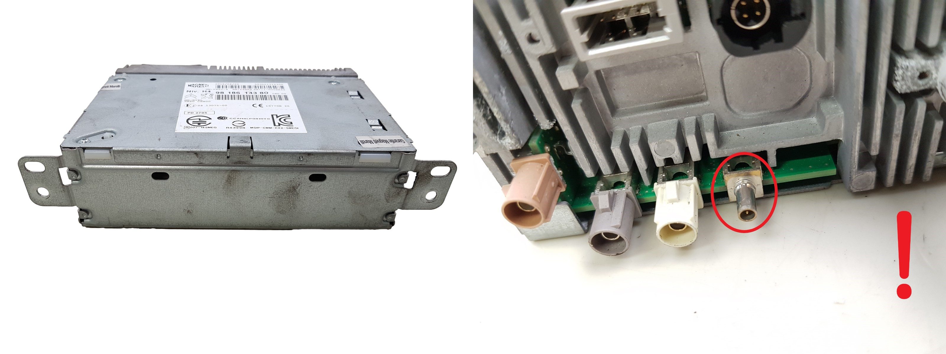 Autoradio Tuner Citroen C4 Cactus 9818614380 MagnetiMarelli main product photo