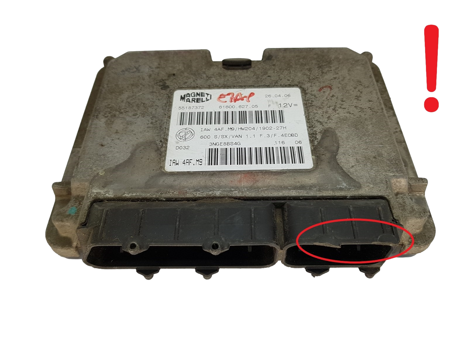 Centralina IAW 4AF.M9 55187372 61600.627.05 Fiat Magneti Marelli 16328 main product photo